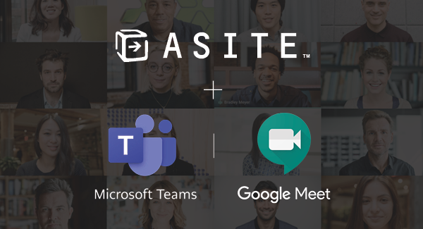 Asite integrates with Microsoft Teams and Google Meet